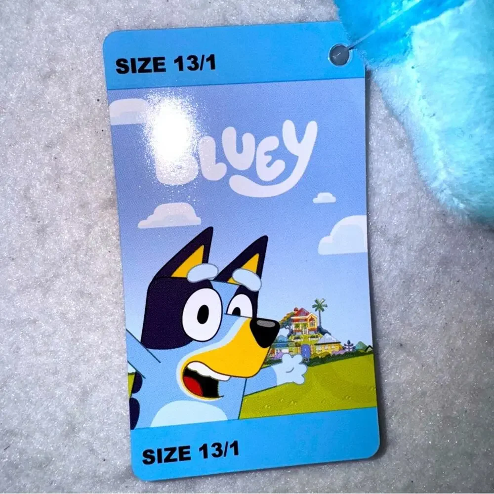 NWT Bluey & Bingo Unisex Kids Slippers size 13/1 Slip-on